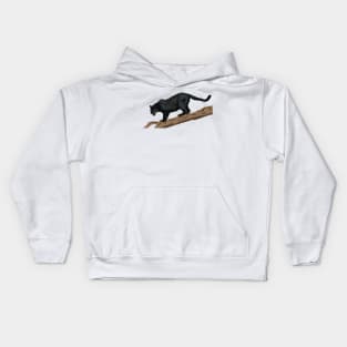 Panther on Tree Kids Hoodie